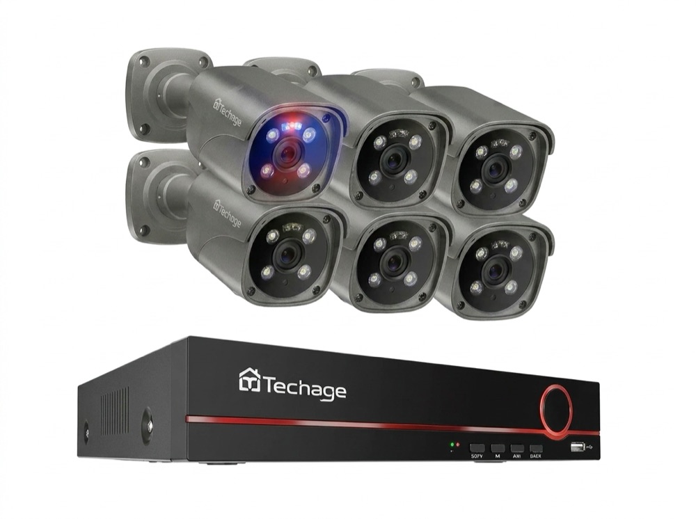 Nyaliko 6-camera Standard package — six 5MP AI cameras with NVR