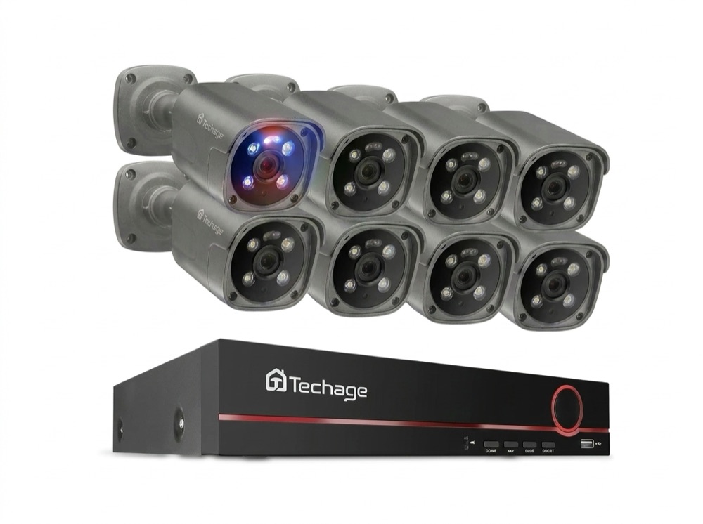 Nyaliko 8-camera Premium package — eight 5MP AI cameras with NVR